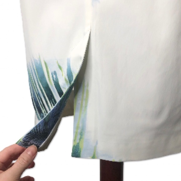 Karen Millen | Stretch Shift Dress | Tropics abstract Print | Sz 6 - Picture 10 of 12